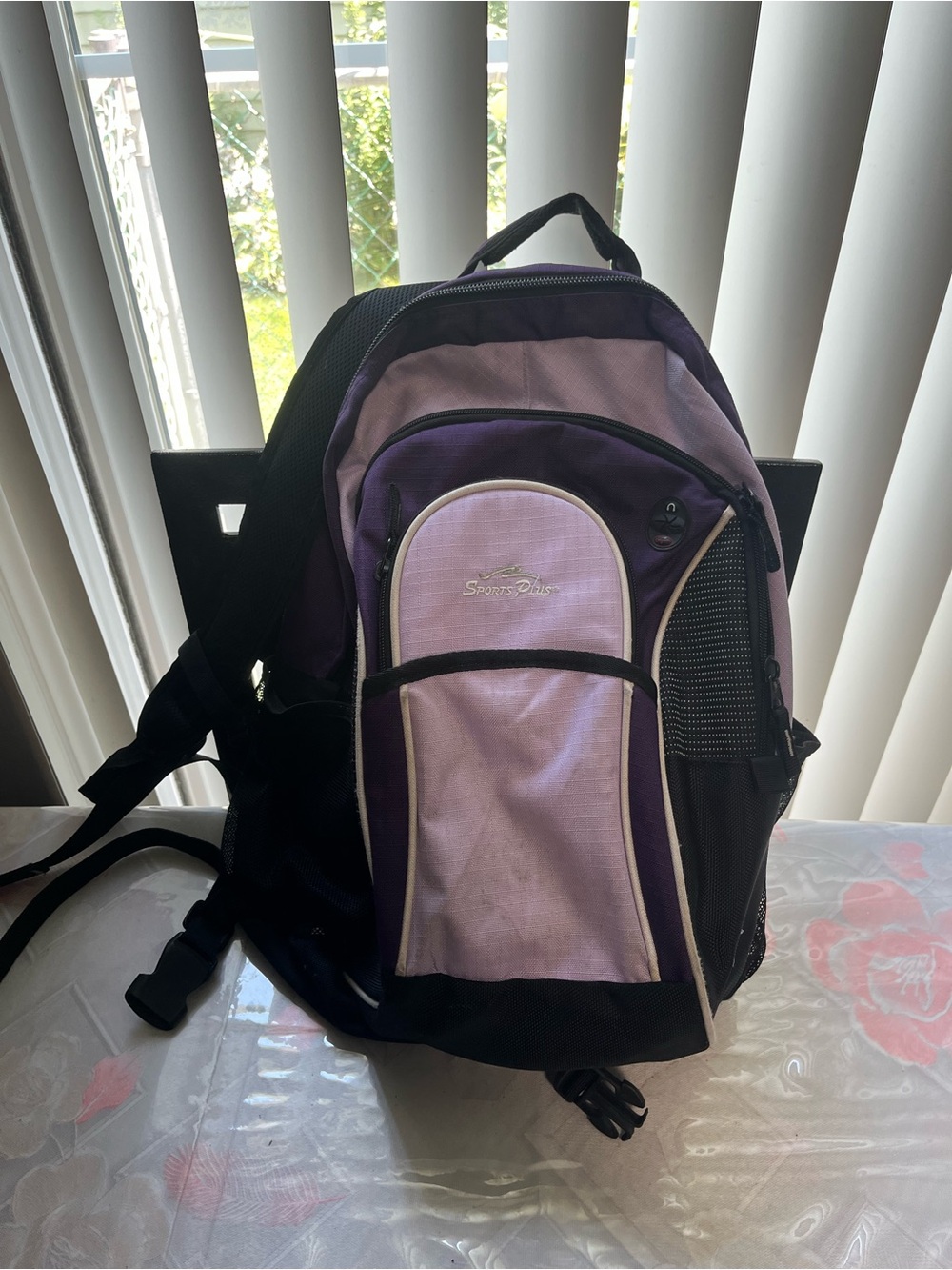 Purple and Lavender Women's Backpack -